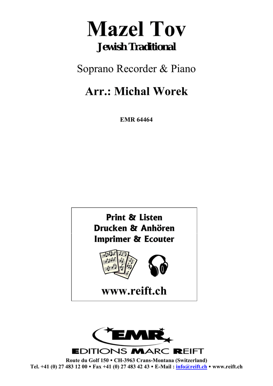 Mazel Tov Mazel Tov Soprano Recorder scores gallery preview page 2