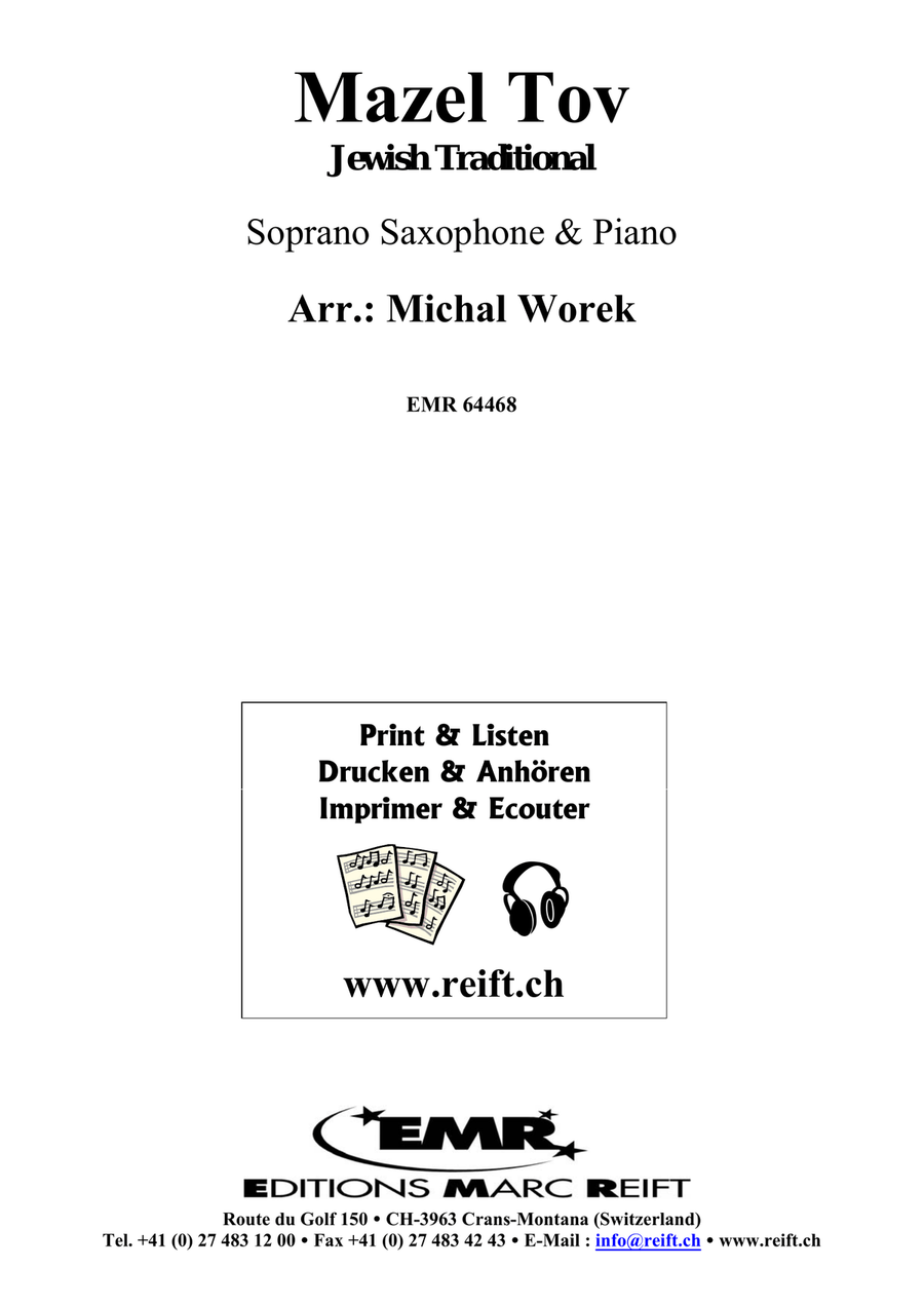 Mazel Tov Mazel Tov Soprano Saxophone scores gallery preview page 2