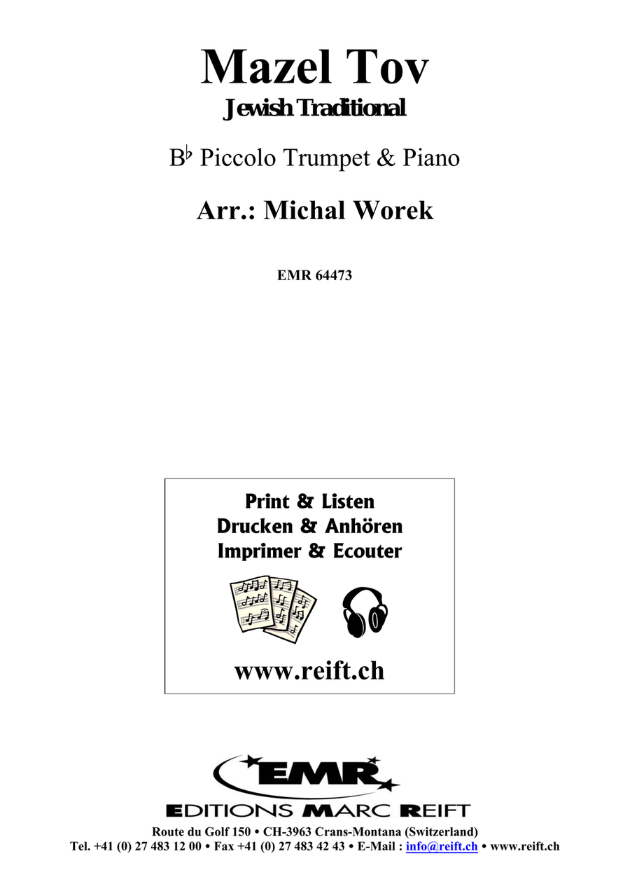 Mazel Tov Mazel Tov Piccolo Trumpet scores gallery preview page 2