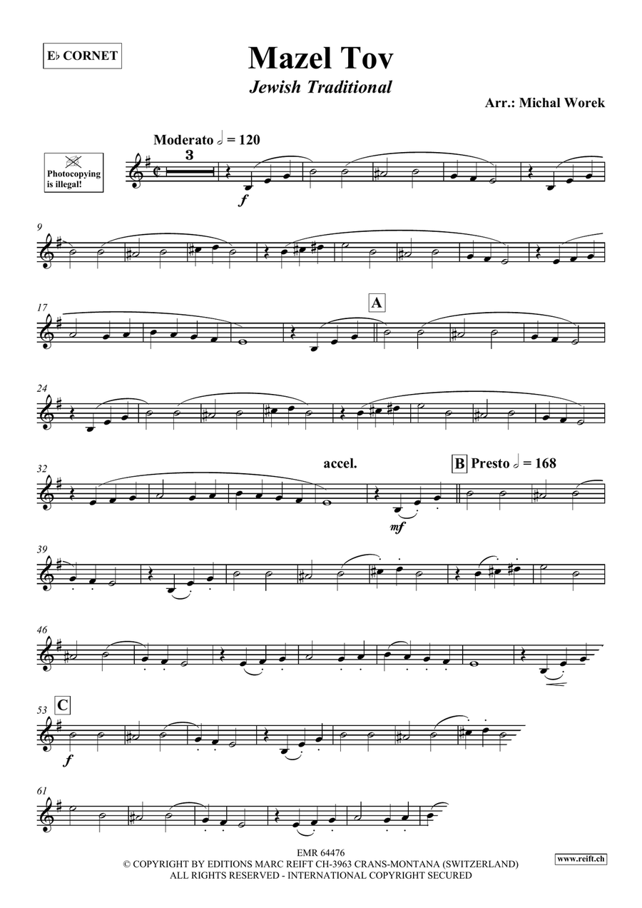 Mazel Tov Mazel Tov Cornet scores gallery preview page 3