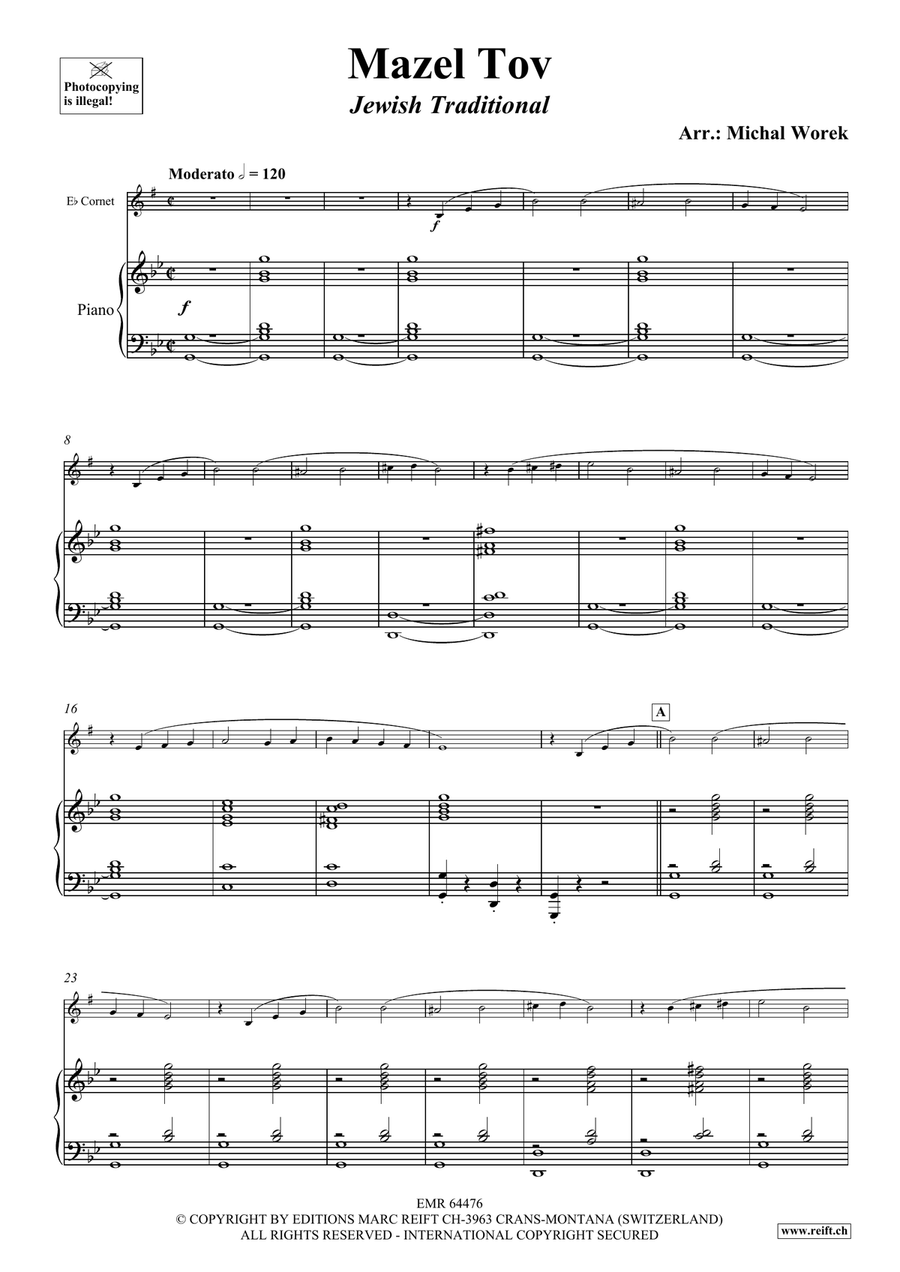 Mazel Tov Mazel Tov Cornet scores gallery preview page 4