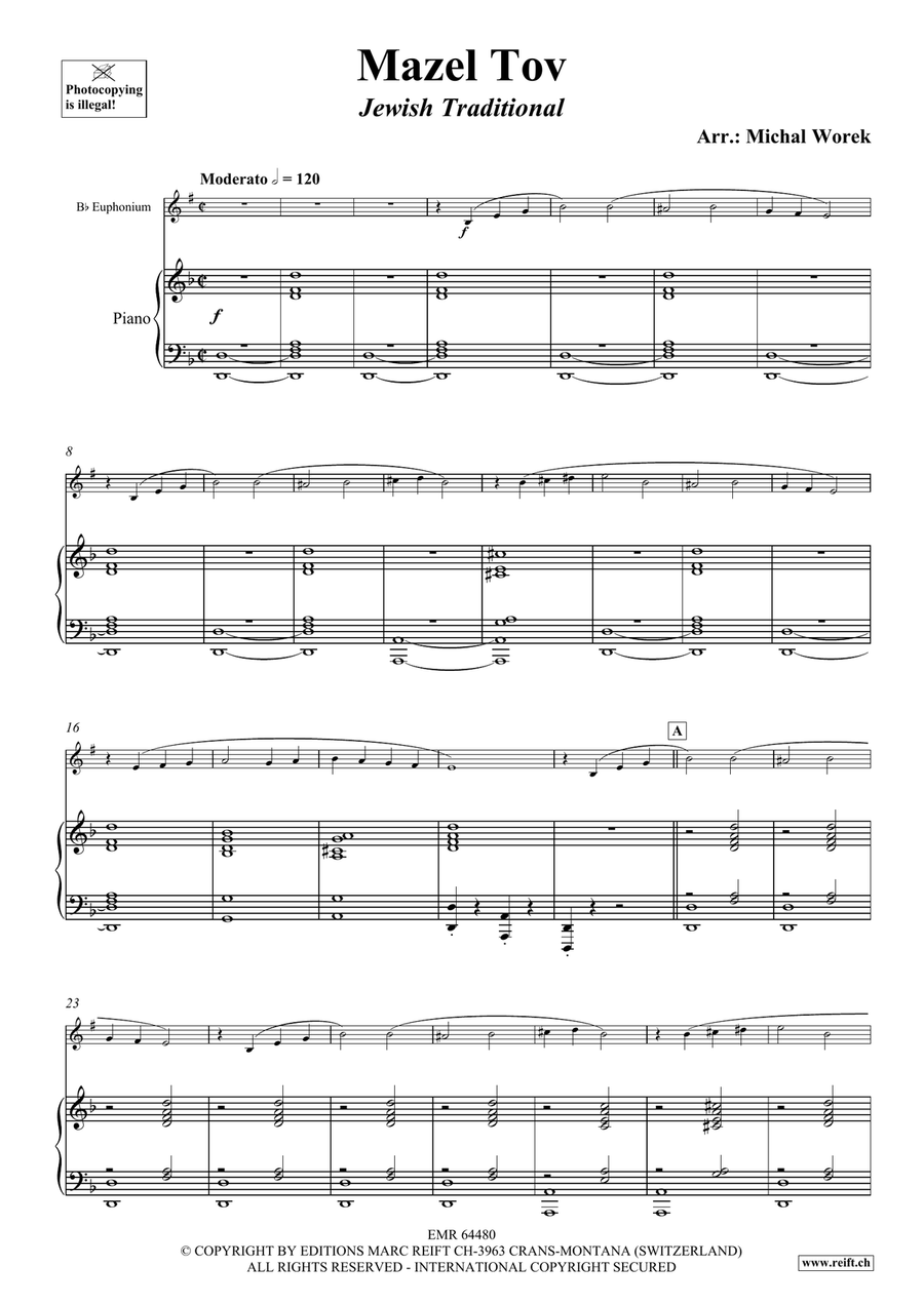 Mazel Tov Mazel Tov Euphonium scores gallery preview page 4