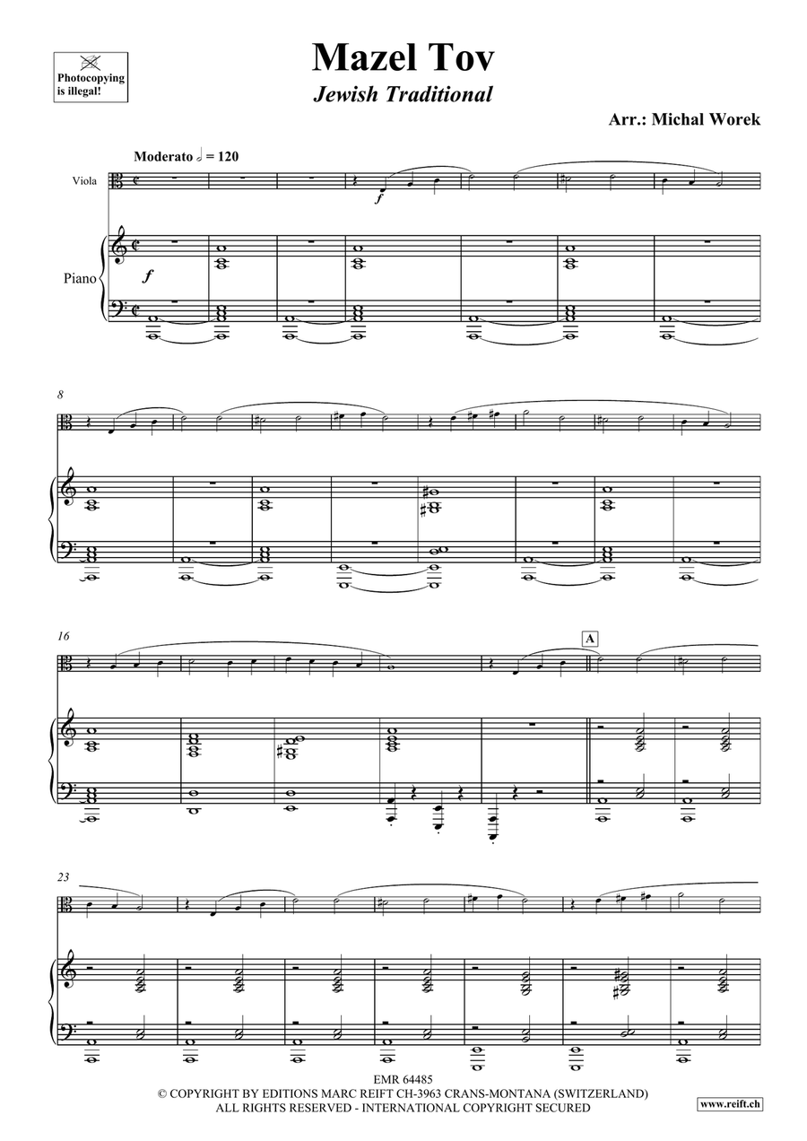 Mazel Tov Mazel Tov Piano Accompaniment scores gallery preview page 4