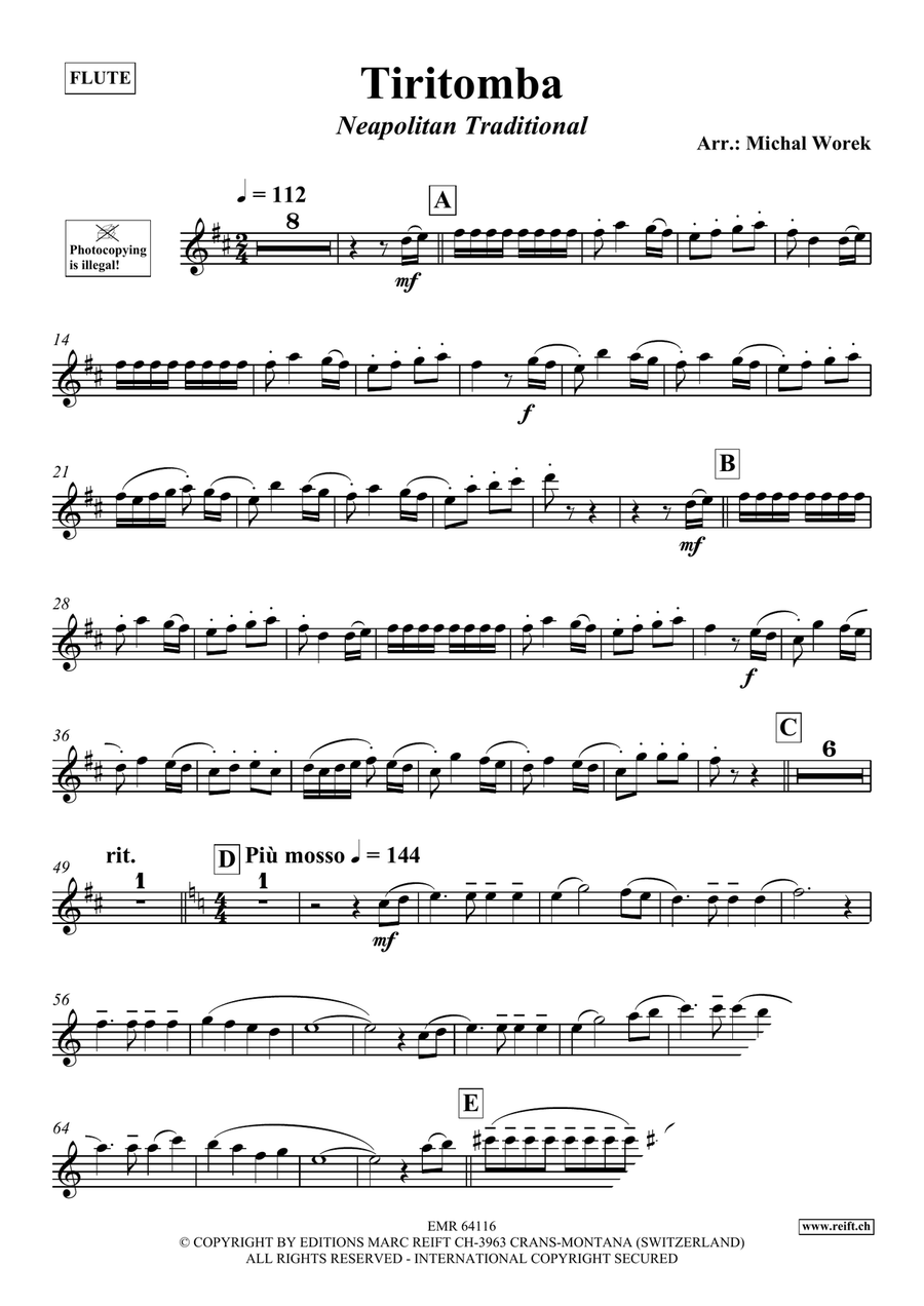 Tiritomba Tiritomba Flute Solo scores gallery preview page 3