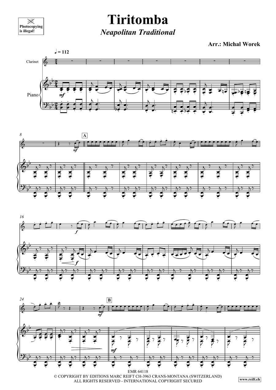 Tiritomba Tiritomba Clarinet Solo scores gallery preview page 4