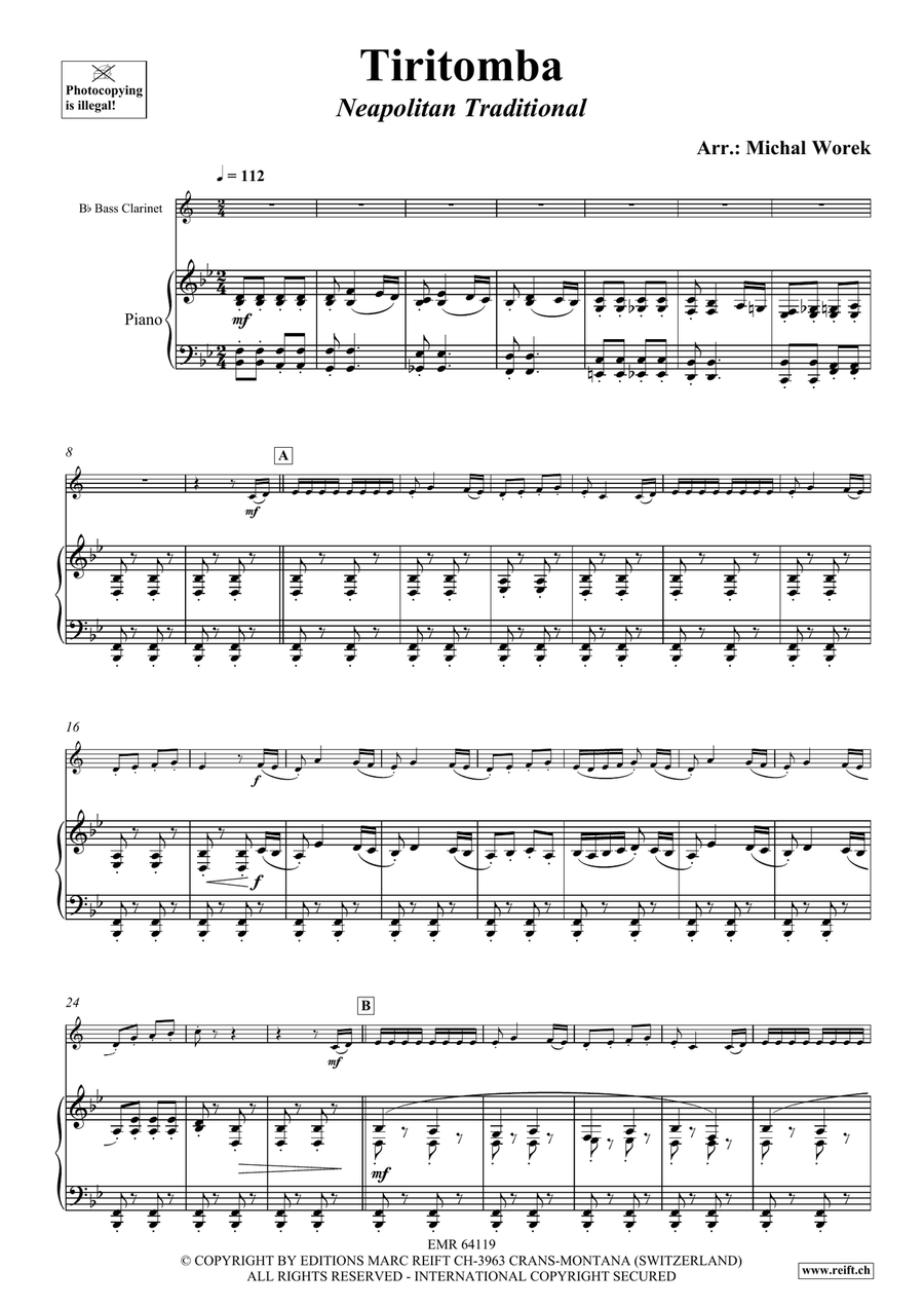 Tiritomba Tiritomba Bass Clarinet scores gallery preview page 4