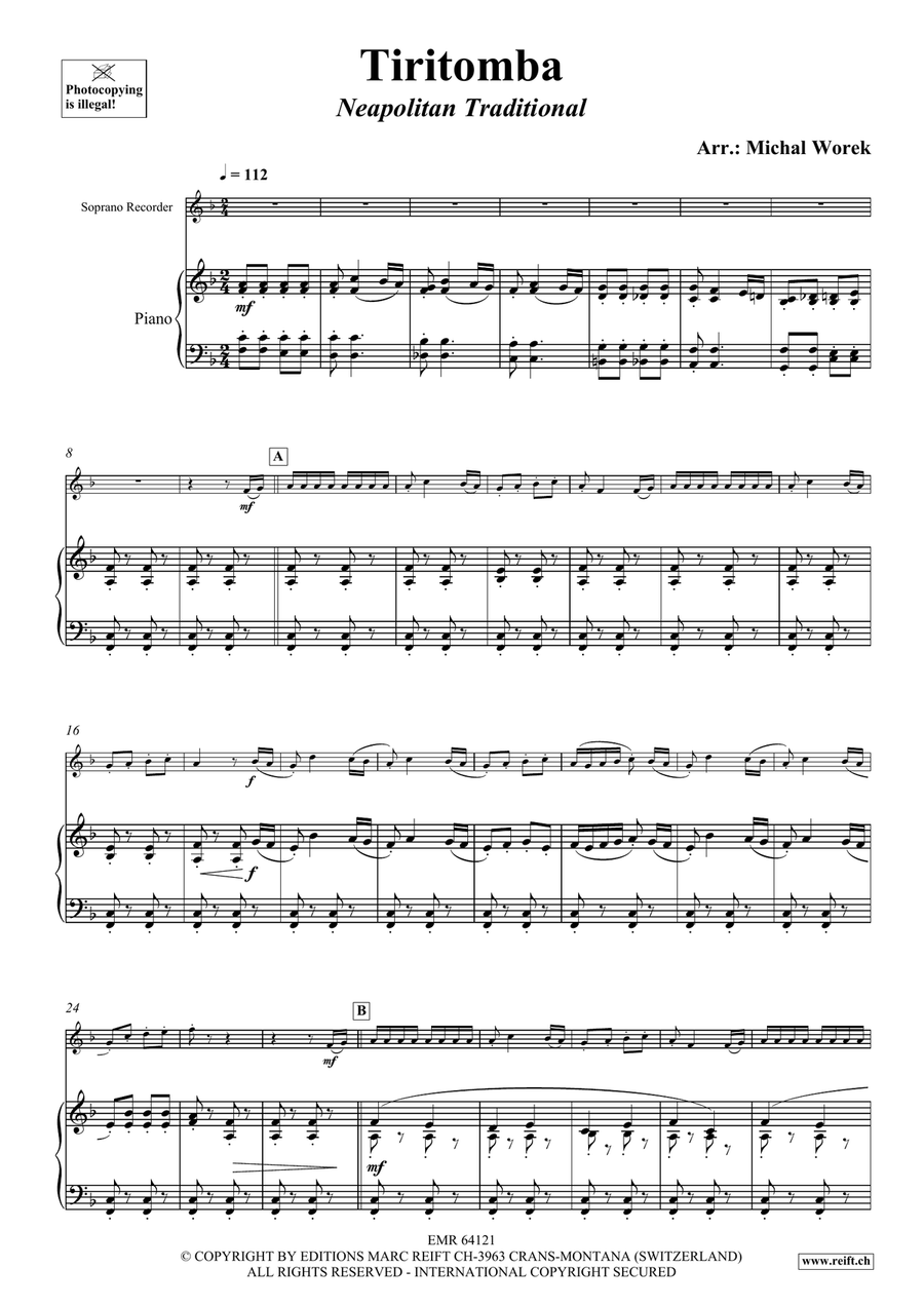 Tiritomba Tiritomba Soprano Recorder scores gallery preview page 4