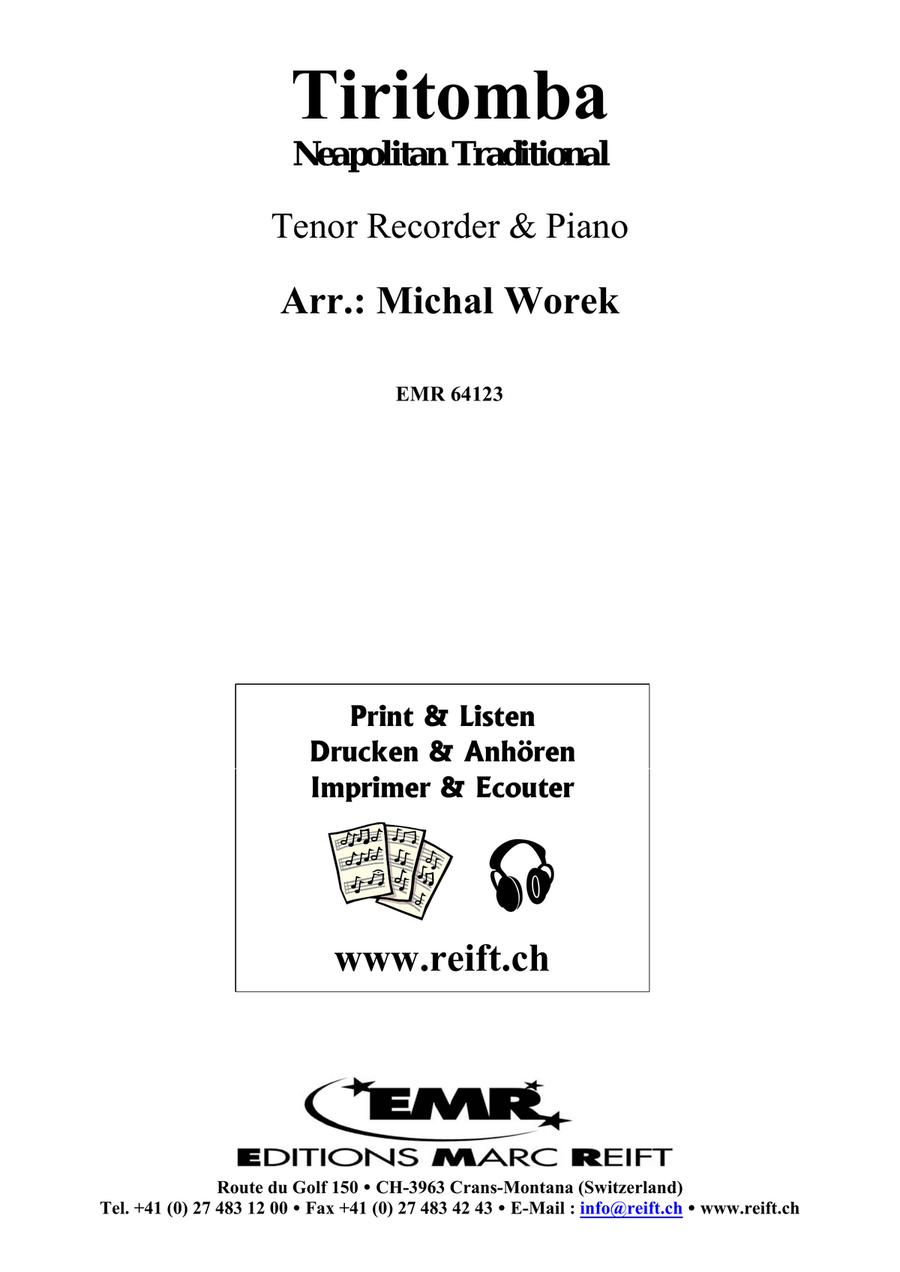 Tiritomba Tiritomba Tenor Recorder scores gallery preview page 2