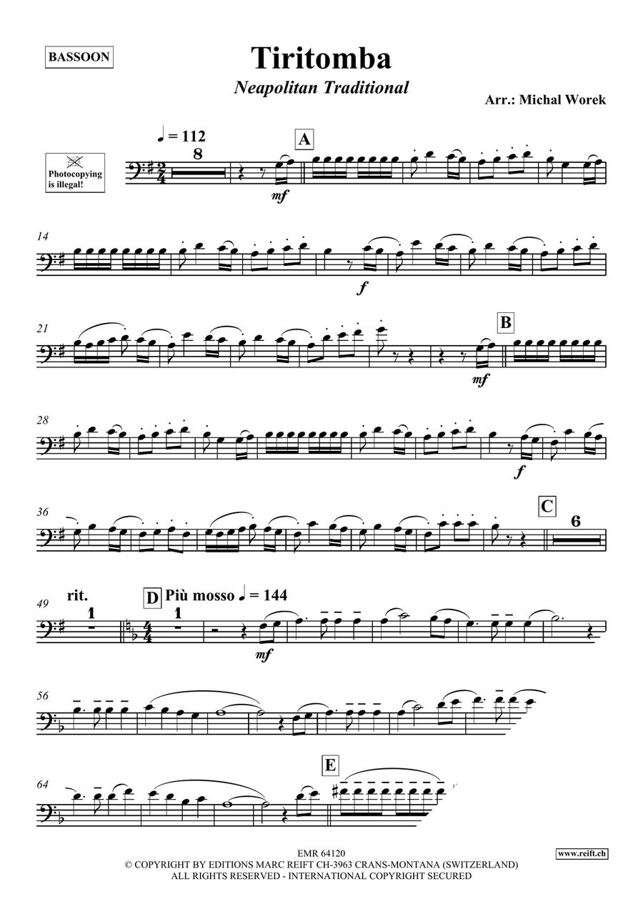 Tiritomba Tiritomba Bassoon Solo scores gallery preview page 3