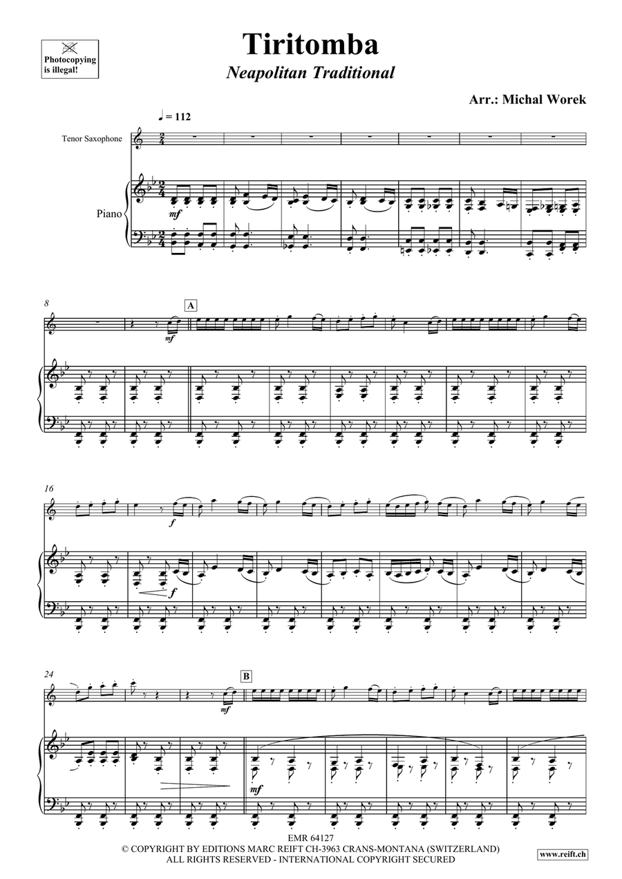 Tiritomba Tiritomba Tenor Saxophone scores gallery preview page 4
