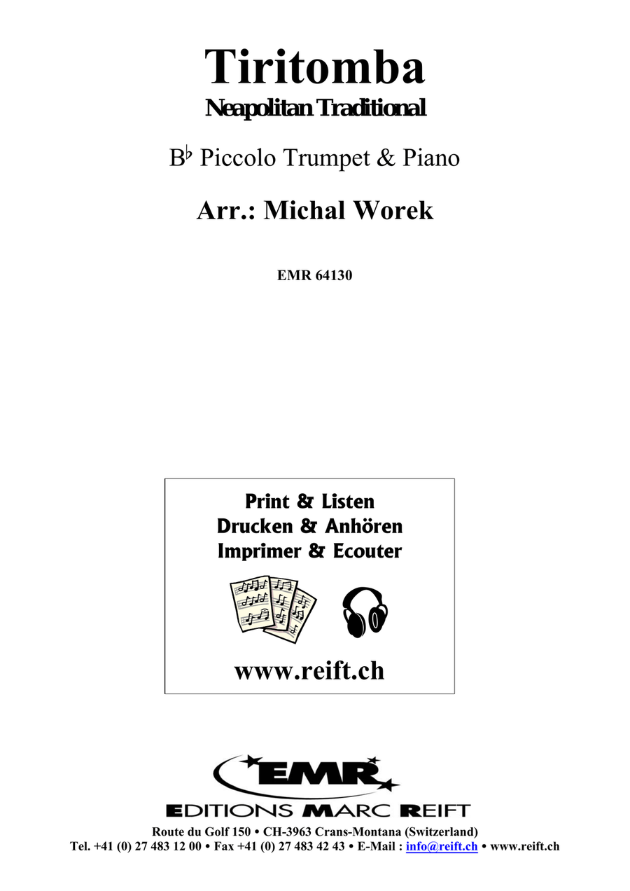 Tiritomba Tiritomba Piccolo Trumpet scores gallery preview page 2
