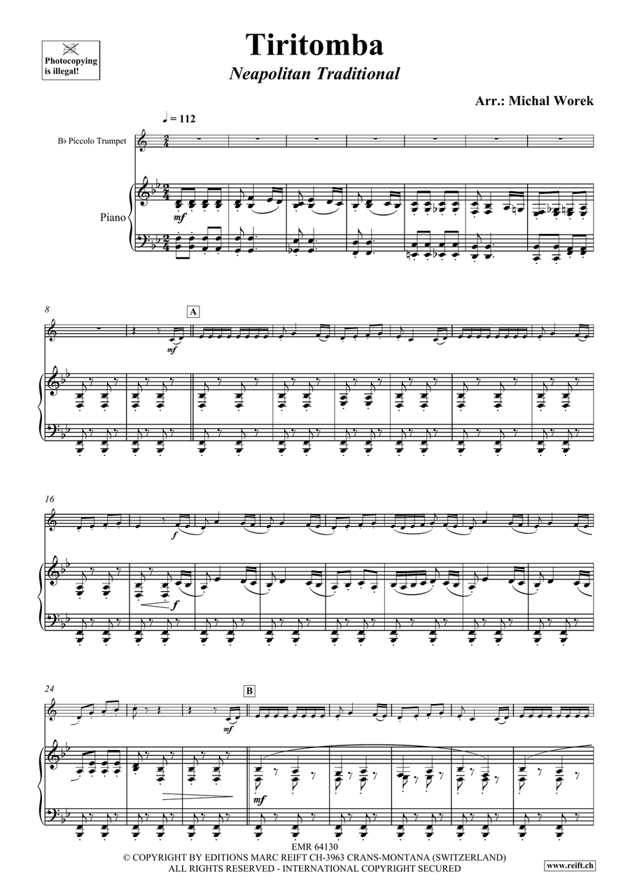 Tiritomba Tiritomba Piccolo Trumpet scores gallery preview page 4