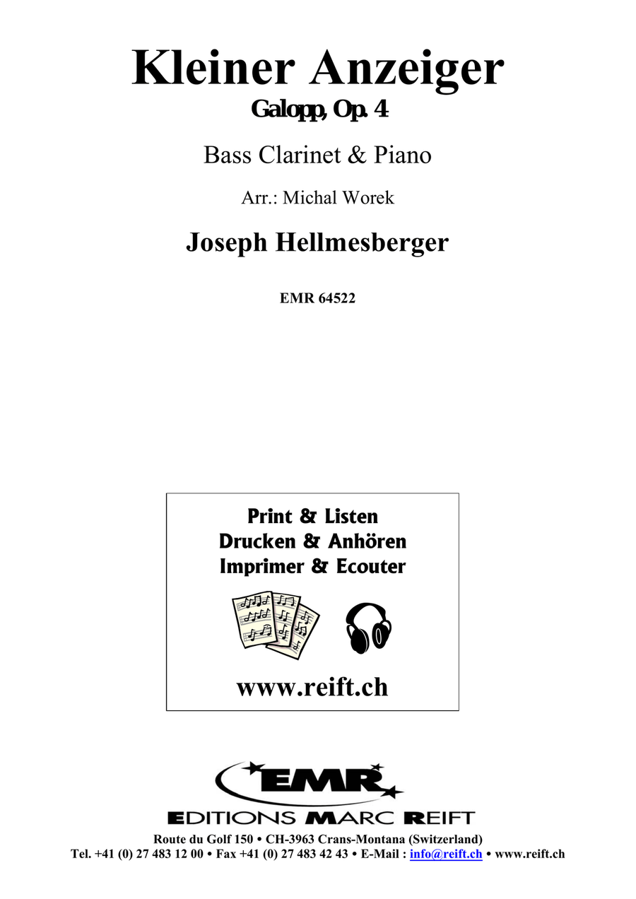 Kleiner Anzeiger Kleiner Anzeiger Bass Clarinet scores gallery preview page 2
