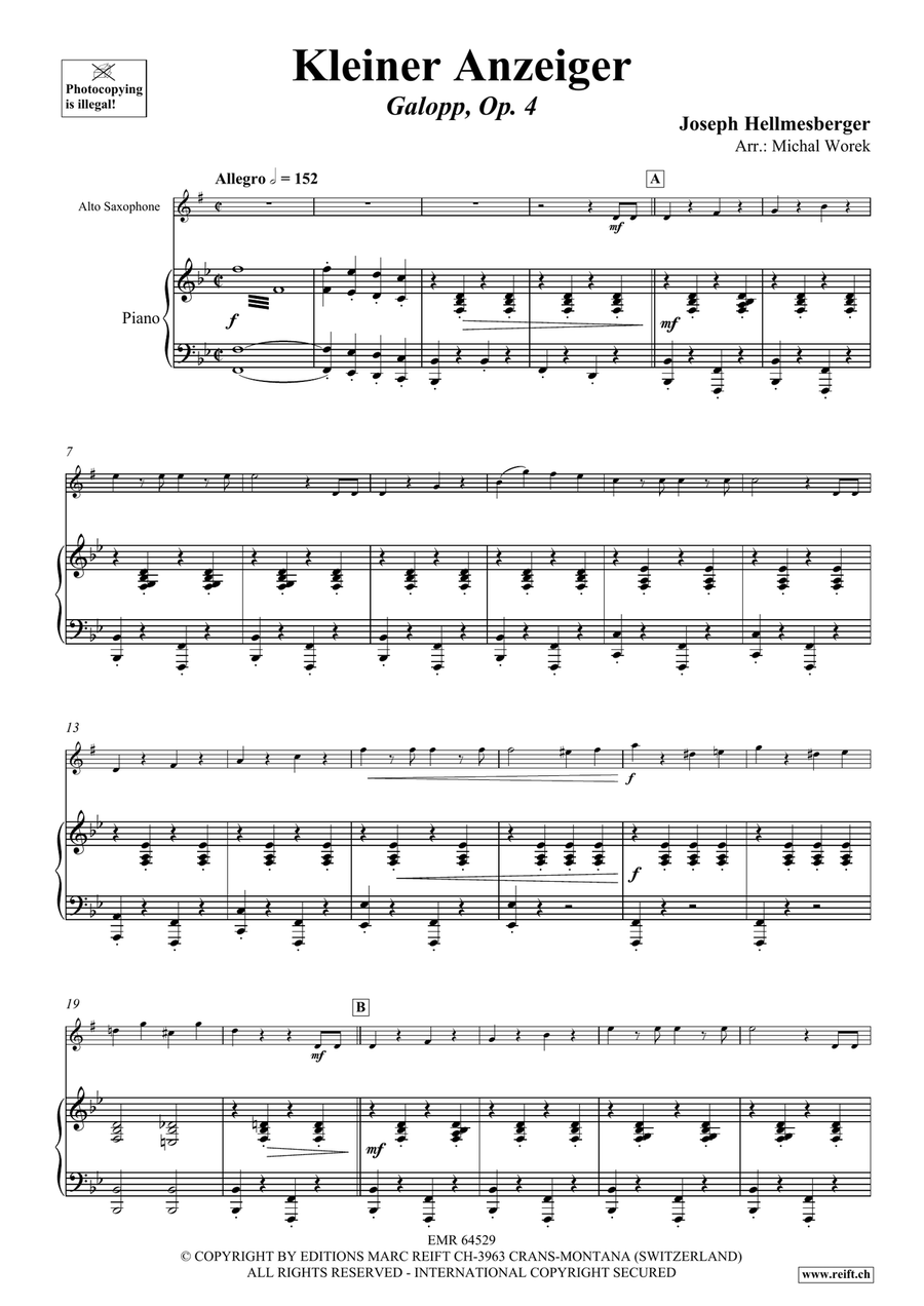 Kleiner Anzeiger Kleiner Anzeiger Alto Saxophone scores gallery preview page 4