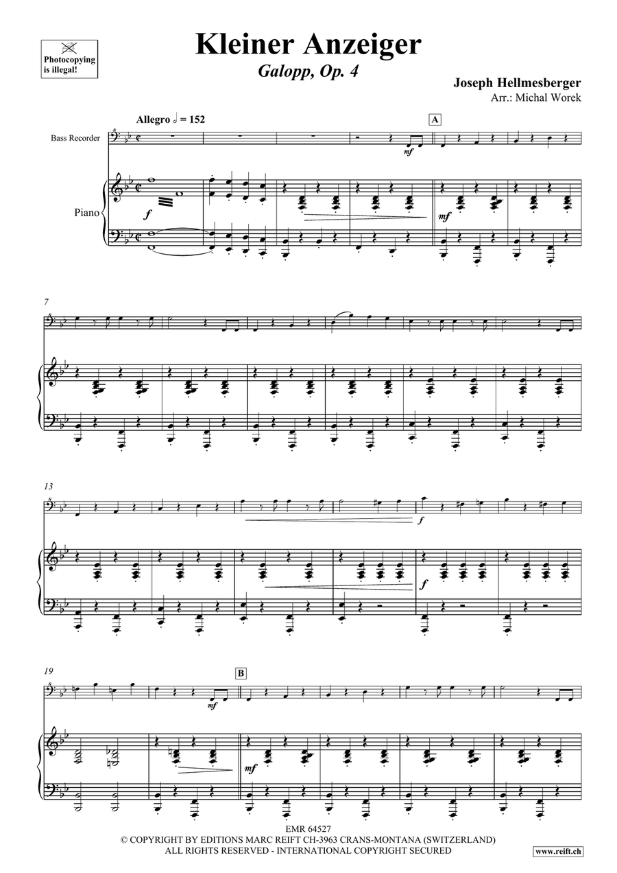 Kleiner Anzeiger Kleiner Anzeiger Bass Recorder scores gallery preview page 4