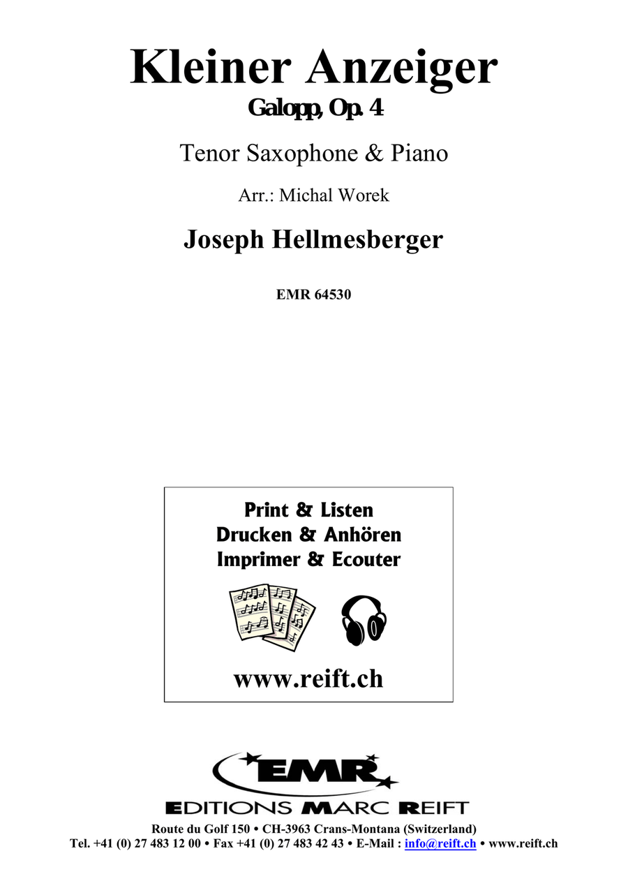 Kleiner Anzeiger Kleiner Anzeiger Tenor Saxophone scores gallery preview page 2