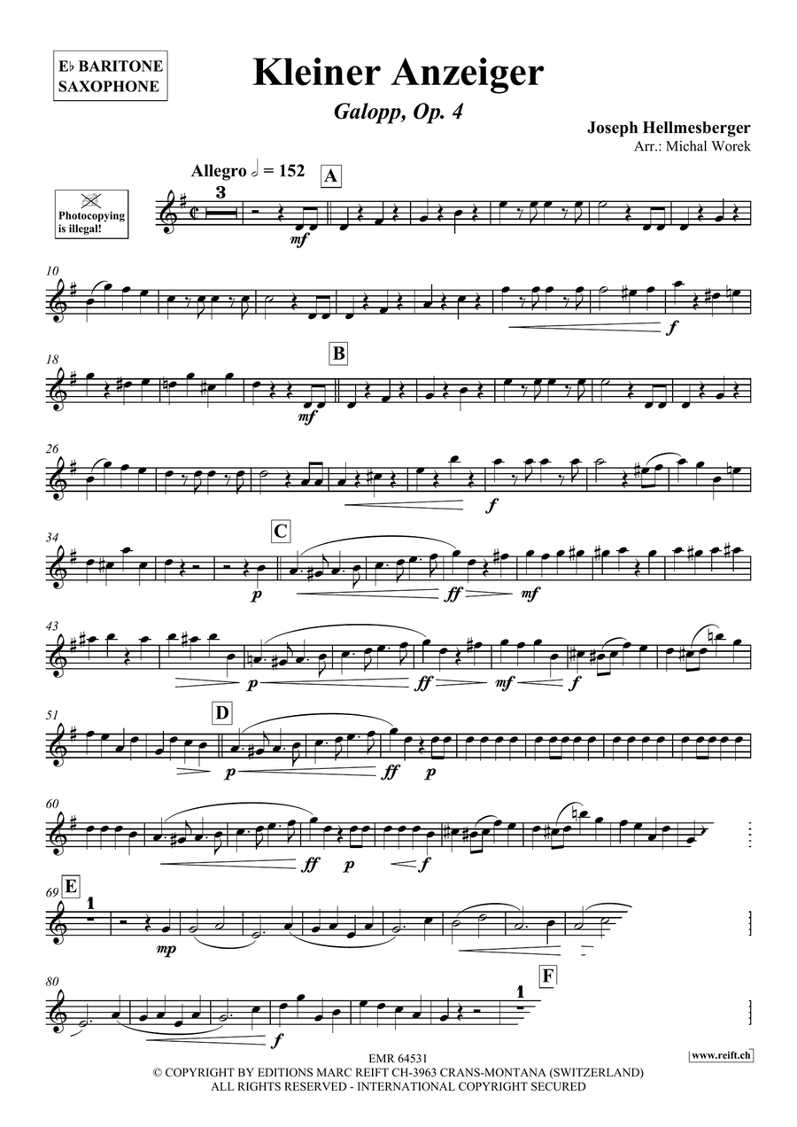 Kleiner Anzeiger Kleiner Anzeiger Baritone Saxophone scores gallery preview page 3