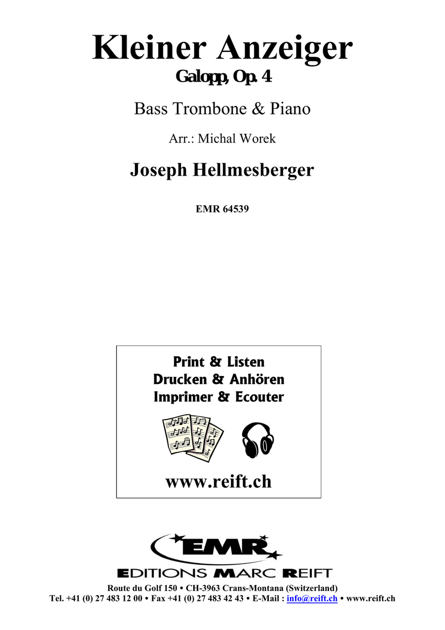 Kleiner Anzeiger Kleiner Anzeiger Bass Trombone scores gallery preview page 2