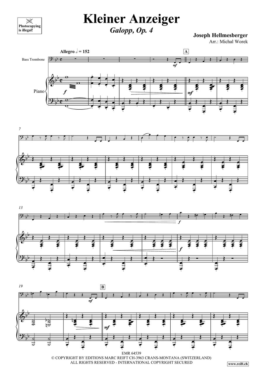 Kleiner Anzeiger Kleiner Anzeiger Bass Trombone scores gallery preview page 4