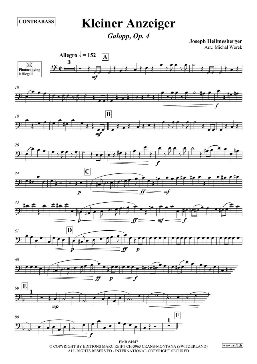 Kleiner Anzeiger Kleiner Anzeiger Double Bass scores gallery preview page 3
