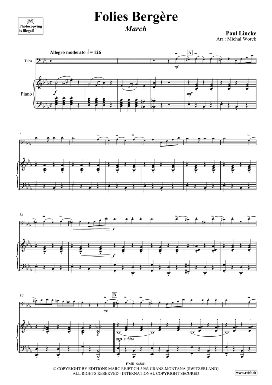 Folies Bergère Folies Bergère Tuba scores gallery preview page 4