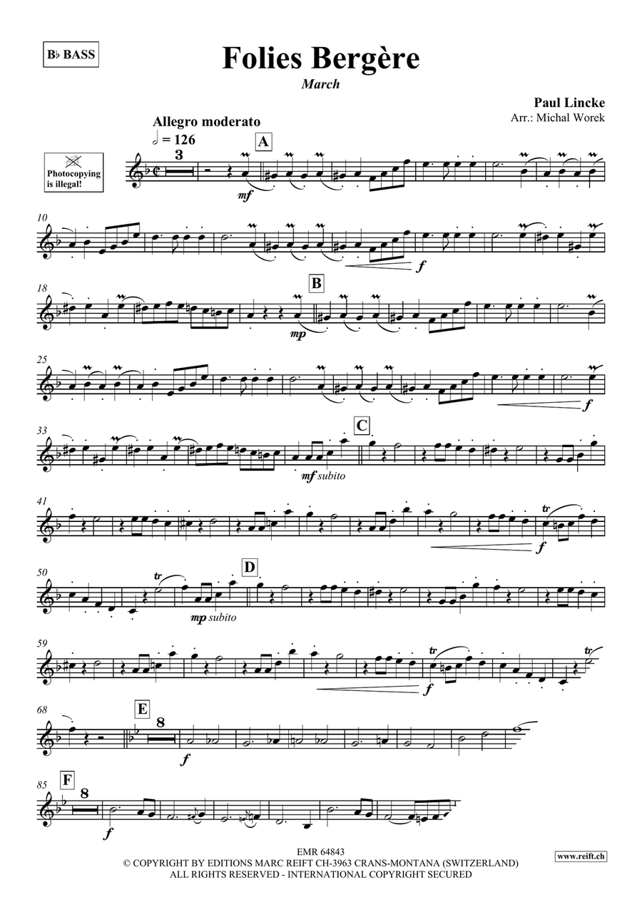 Folies Bergère Folies Bergère Voice Solo scores gallery preview page 3
