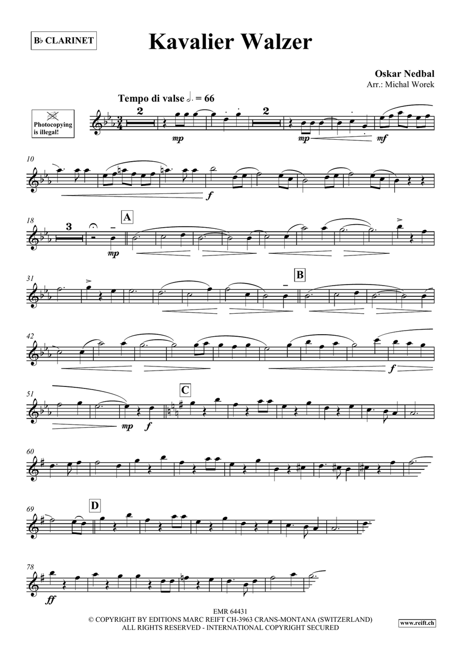 Kavalier Walzer Kavalier Walzer Clarinet Solo scores gallery preview page 3