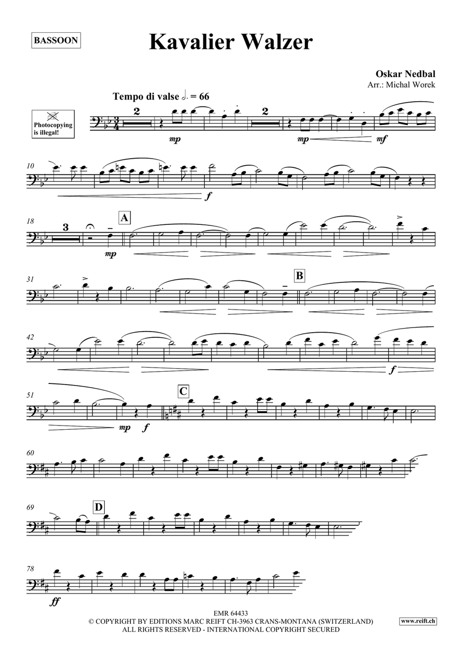 Kavalier Walzer Kavalier Walzer Bassoon Solo scores gallery preview page 3