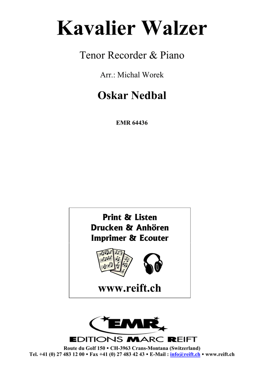 Kavalier Walzer Kavalier Walzer Tenor Recorder scores gallery preview page 2