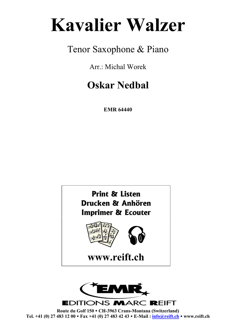 Kavalier Walzer Kavalier Walzer Tenor Saxophone scores gallery preview page 2