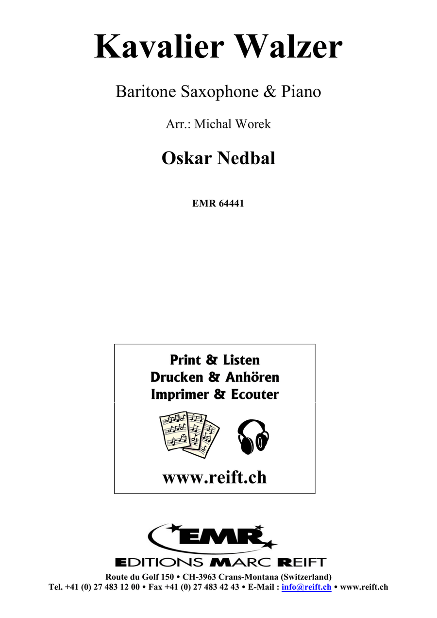 Kavalier Walzer Kavalier Walzer Baritone Saxophone scores gallery preview page 2