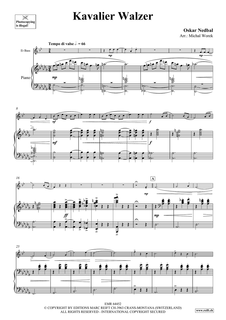 Kavalier Walzer Kavalier Walzer Voice Solo scores gallery preview page 4