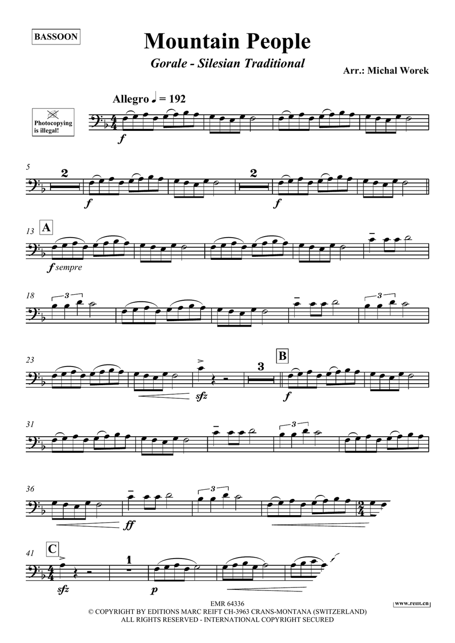 Mountain People Mountain People Bassoon Solo scores gallery preview page 3
