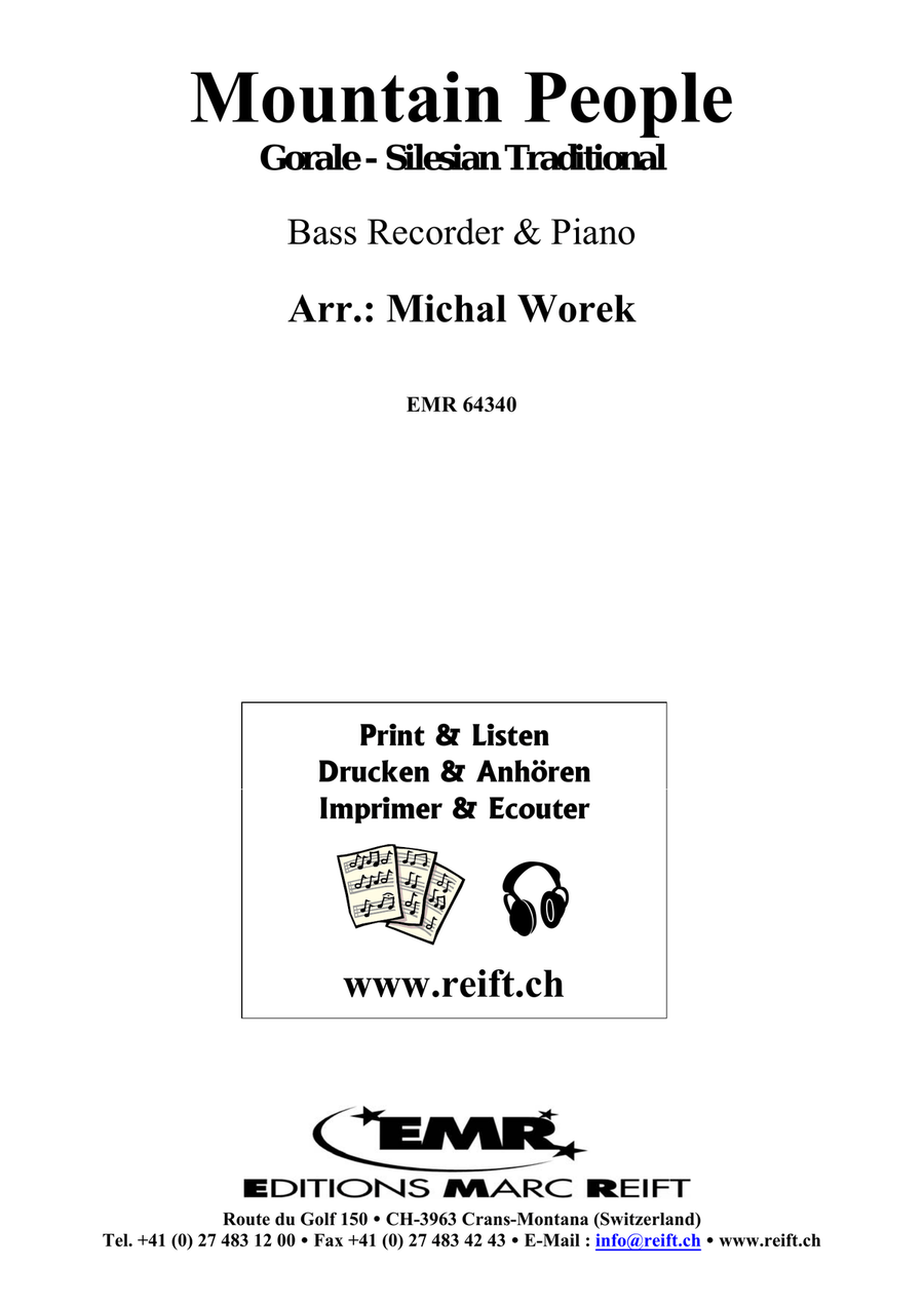 Mountain People Mountain People Bass Recorder scores gallery preview page 2