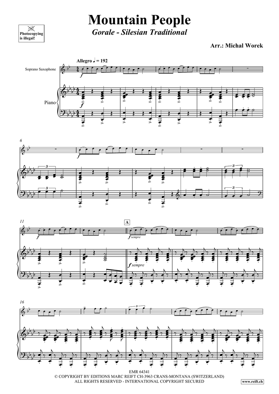 Mountain People Mountain People Soprano Saxophone scores gallery preview page 4