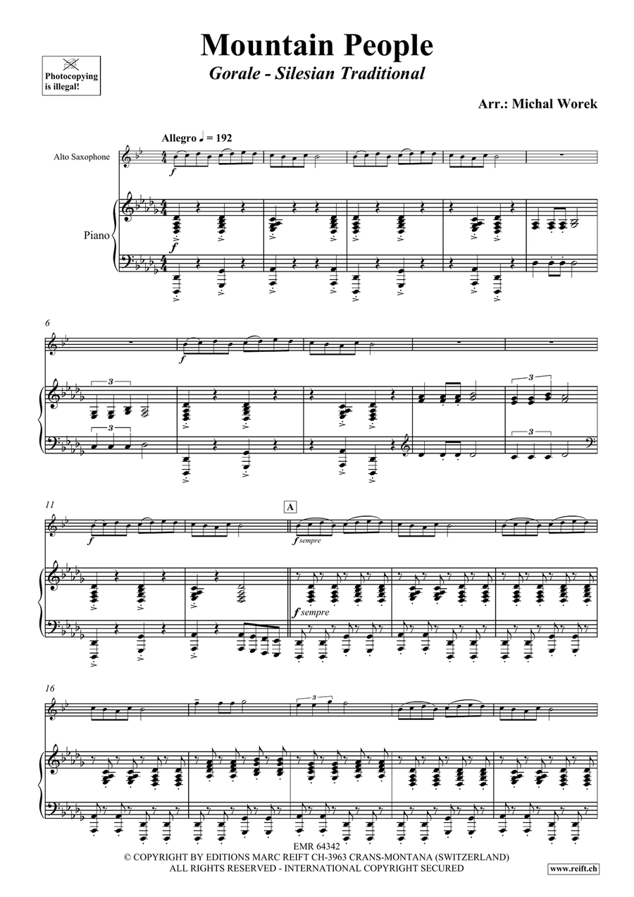 Mountain People Mountain People Alto Saxophone scores gallery preview page 4