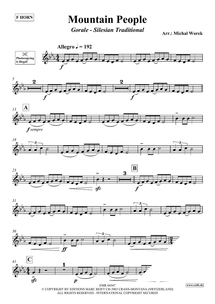 Mountain People Mountain People Horn scores gallery preview page 3