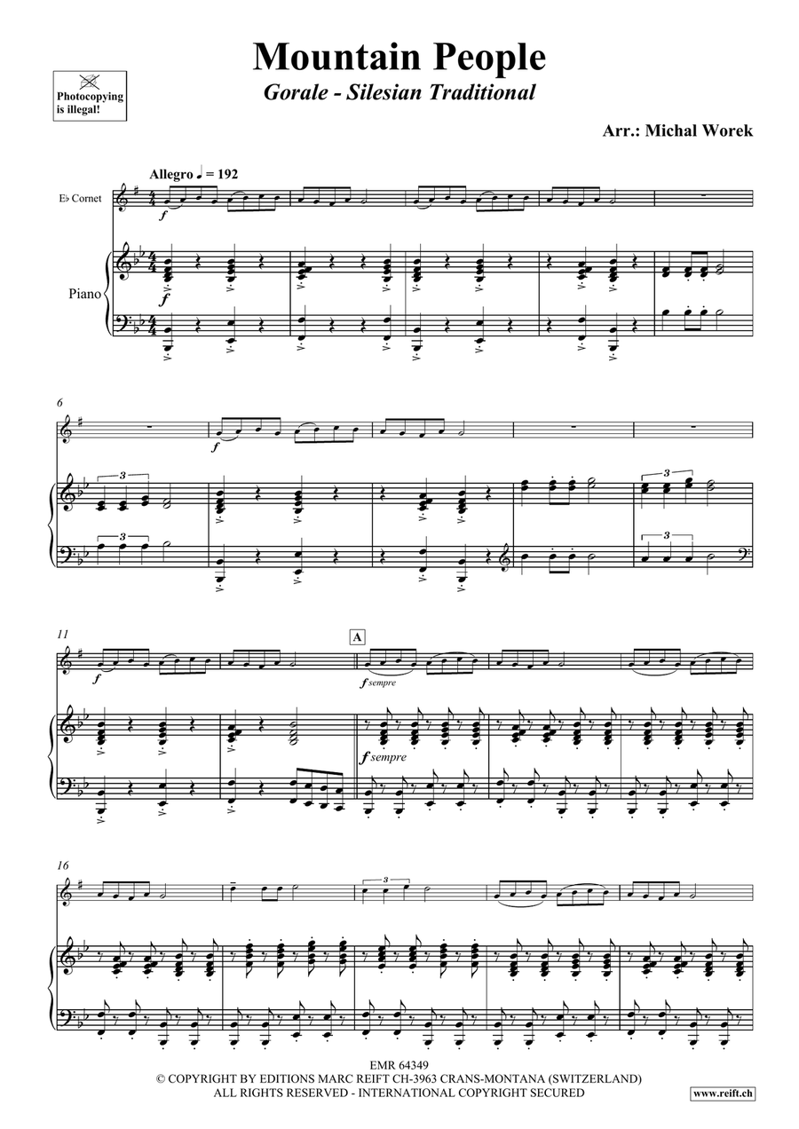 Mountain People Mountain People Cornet scores gallery preview page 4