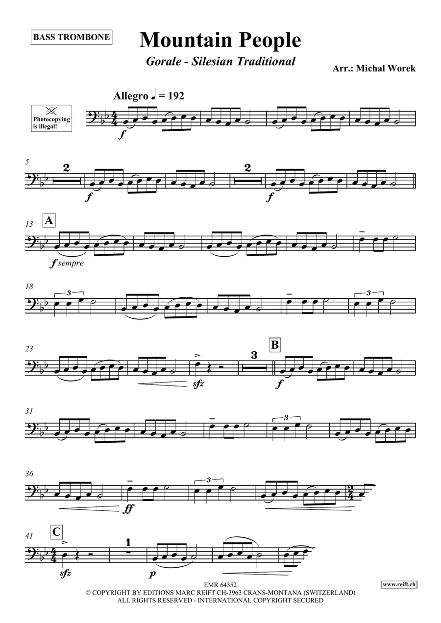 Mountain People Mountain People Bass Trombone scores gallery preview page 3