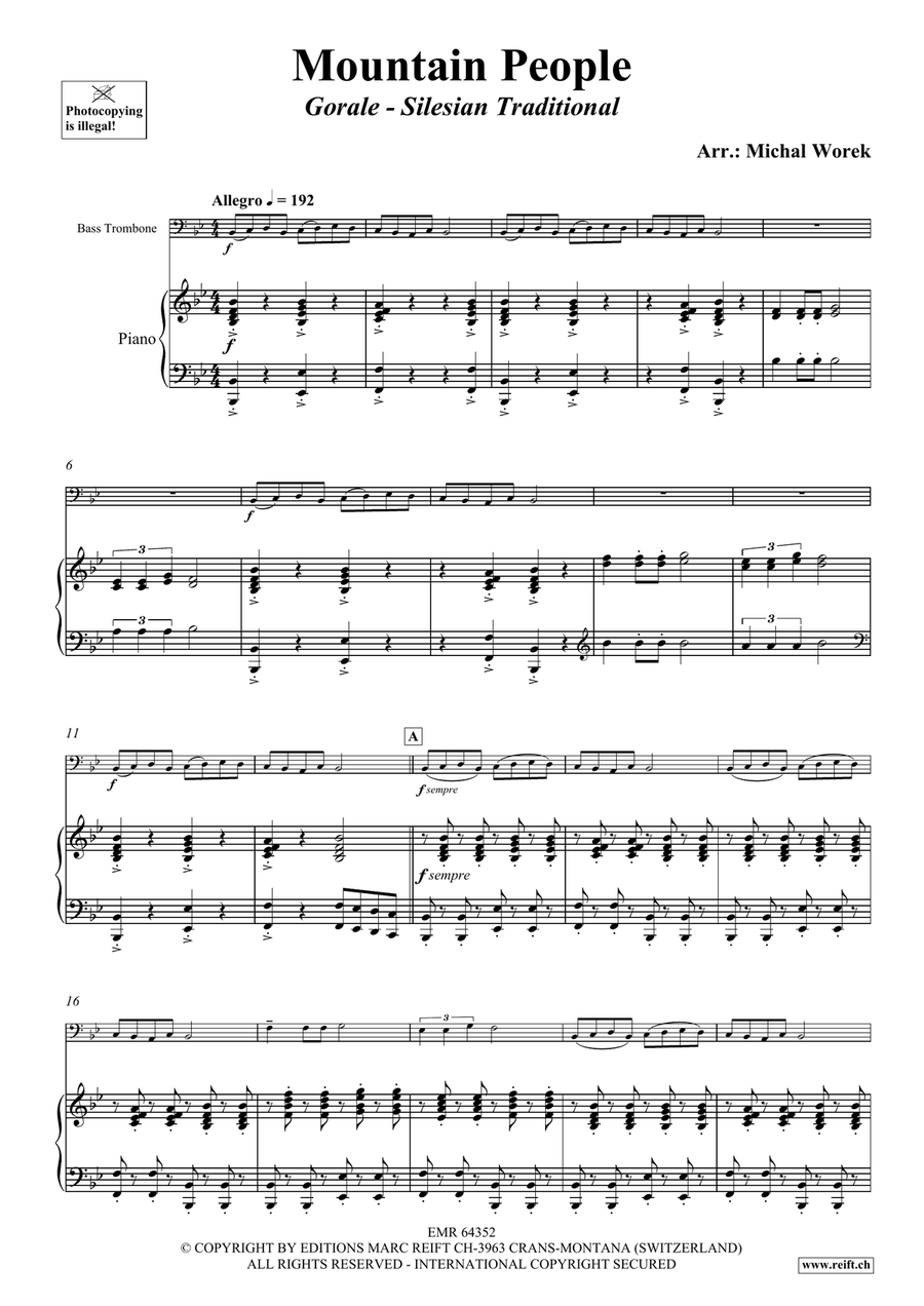 Mountain People Mountain People Bass Trombone scores gallery preview page 4