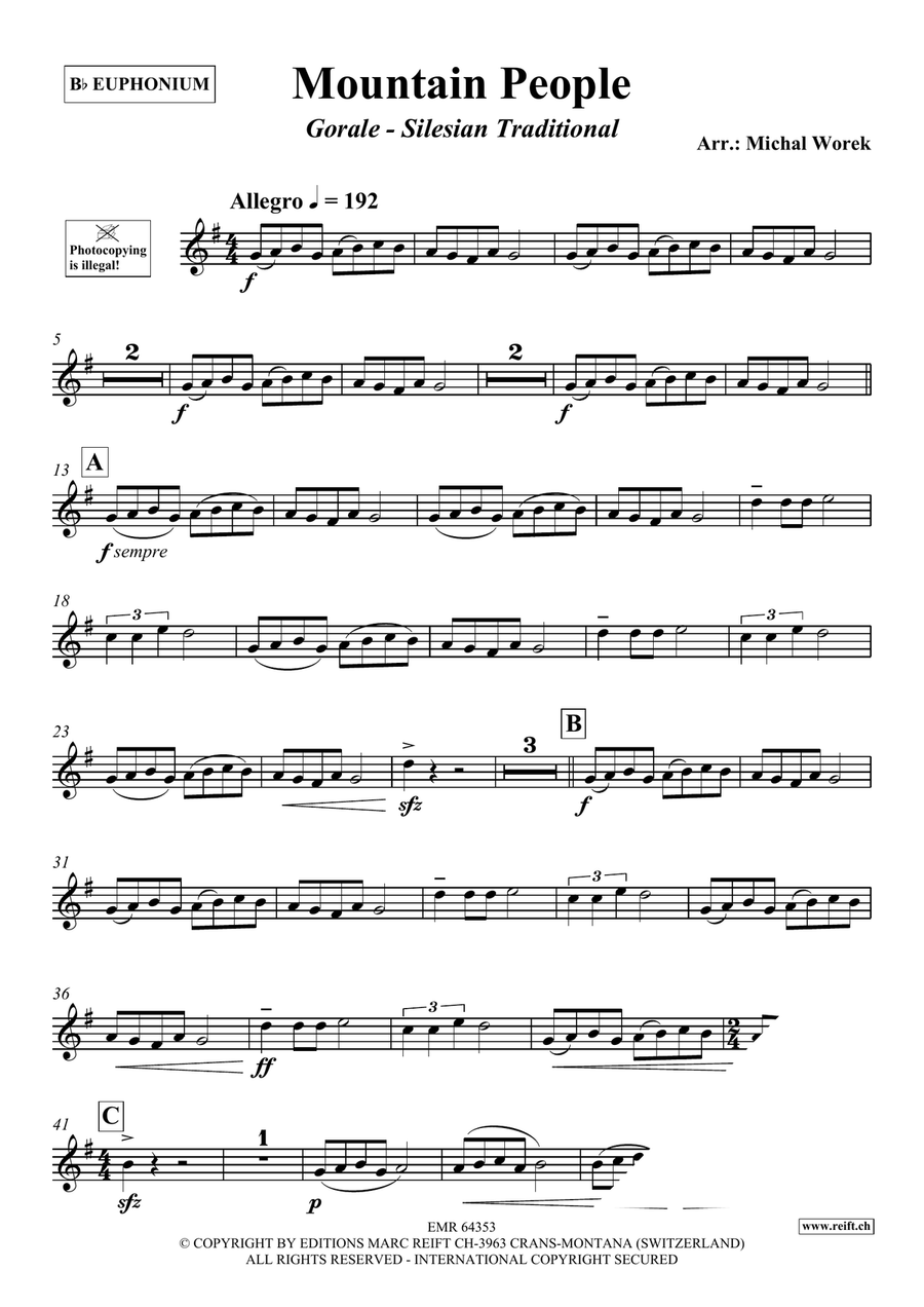 Mountain People Mountain People Euphonium scores gallery preview page 3