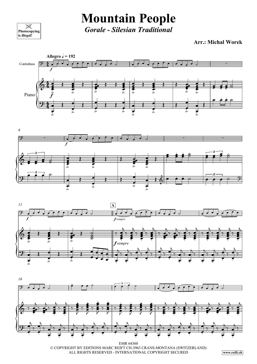 Mountain People Mountain People Double Bass scores gallery preview page 4