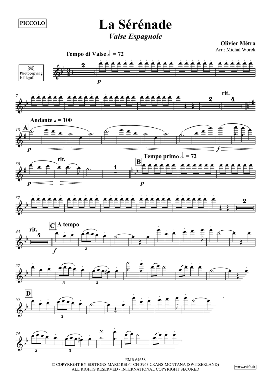La Sérénade La Sérénade Piccolo scores gallery preview page 3