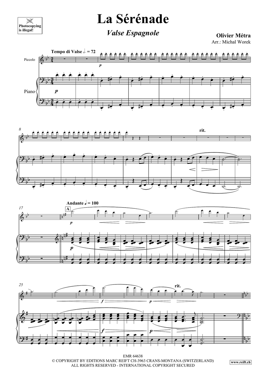 La Sérénade La Sérénade Piccolo scores gallery preview page 4
