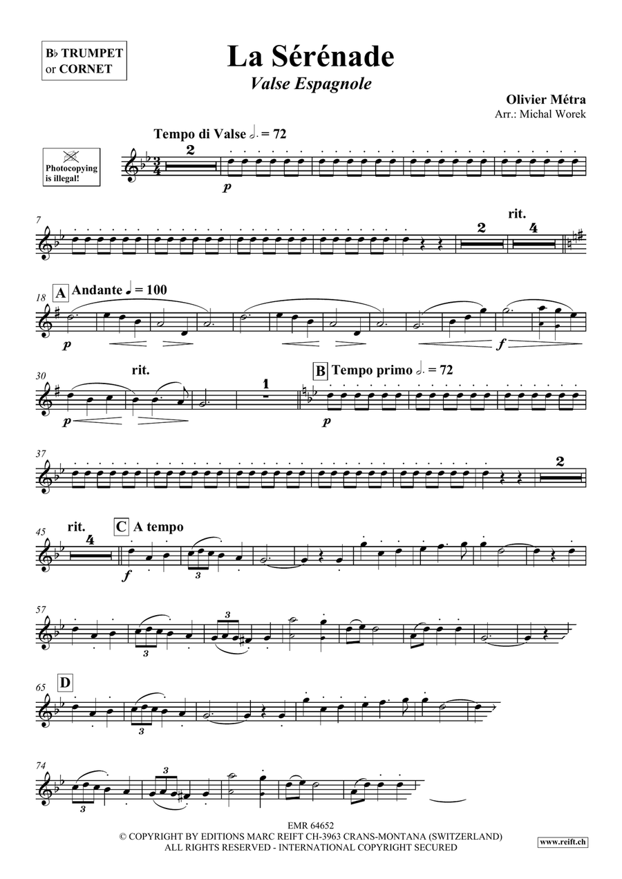 La Sérénade La Sérénade Cornet scores gallery preview page 3