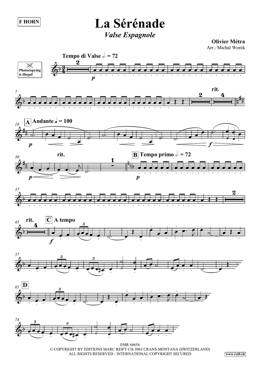 La Sérénade La Sérénade Horn scores gallery preview page 3