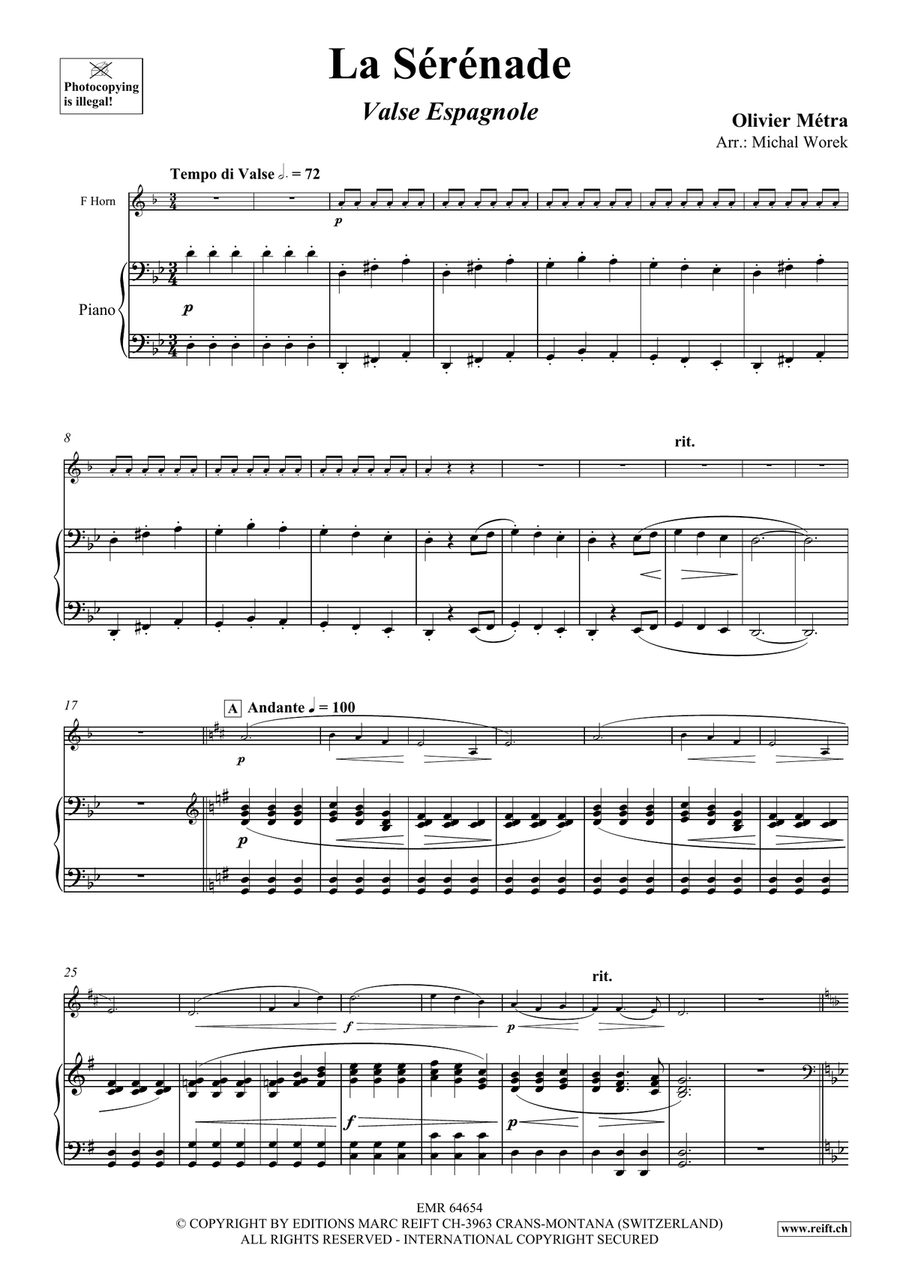 La Sérénade La Sérénade Horn scores gallery preview page 4