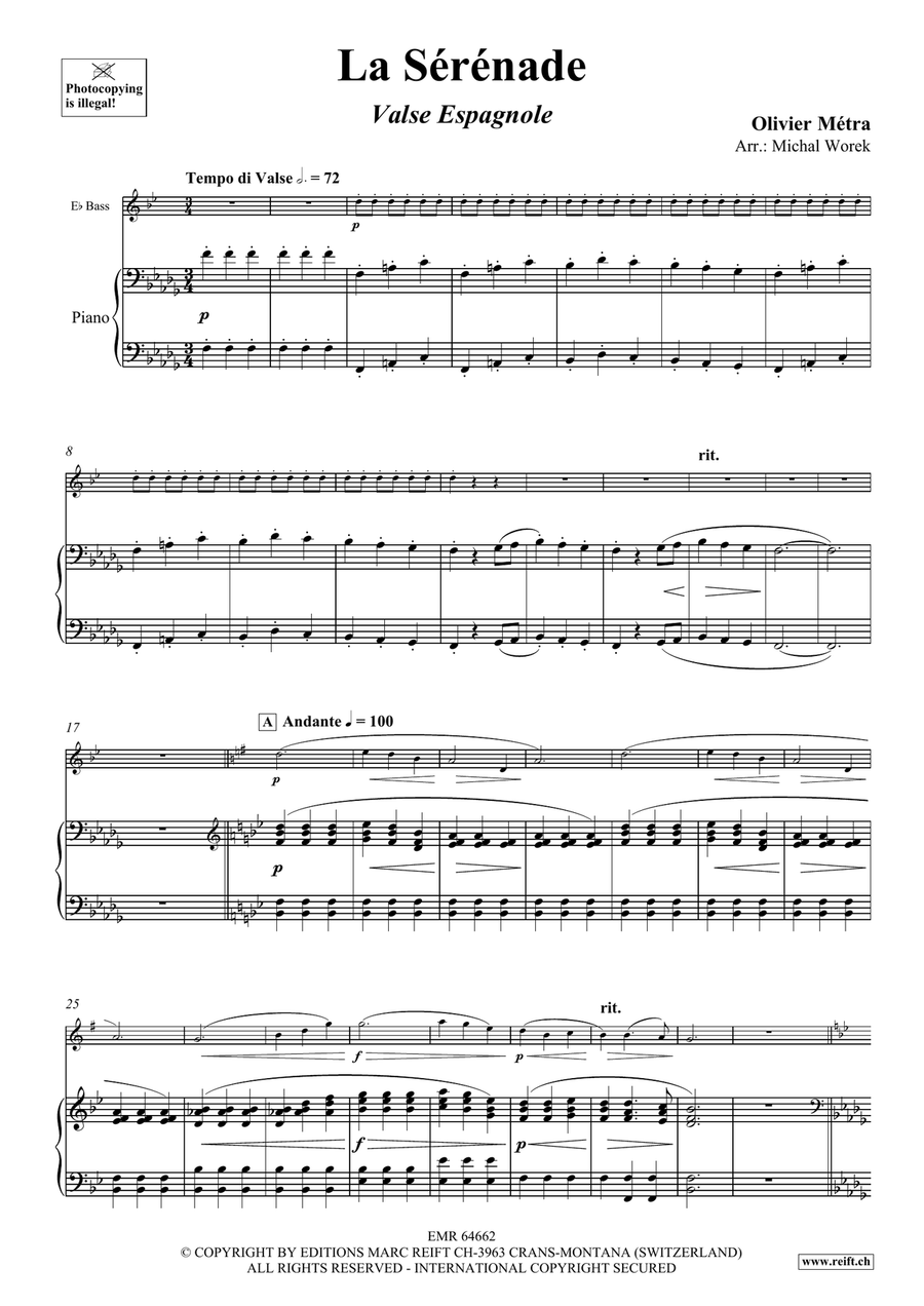 La Sérénade La Sérénade Voice Solo scores gallery preview page 4