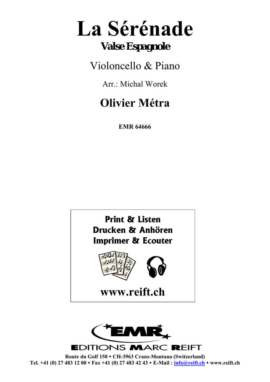 La Sérénade La Sérénade Piano Accompaniment scores gallery preview page 2