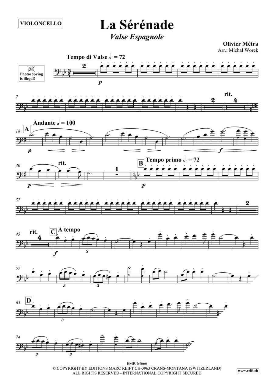 La Sérénade La Sérénade Piano Accompaniment scores gallery preview page 3